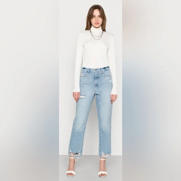 NEW GOOD AMERICAN - Good Boy Vintage Inspired curvy Jean with Tummy Tech - Picture 3 of 15